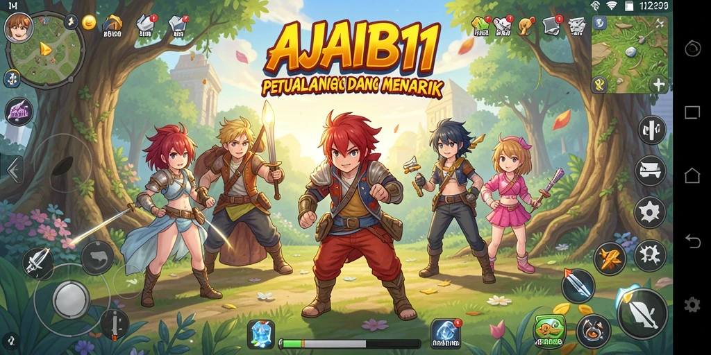 Gameplay seru dengan karakter Anime favorit.