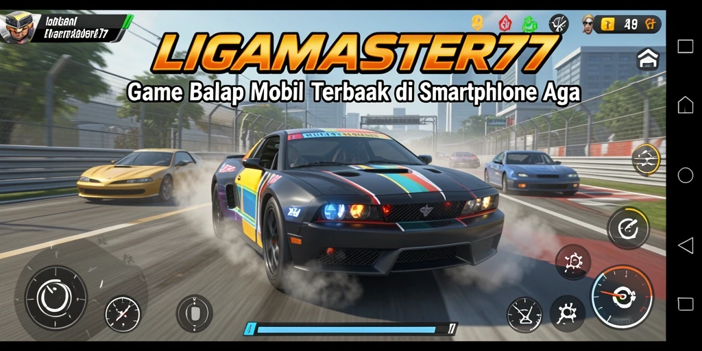 Gameplay seru LIGAMASTER77 dengan balapan yang mendebarkan.