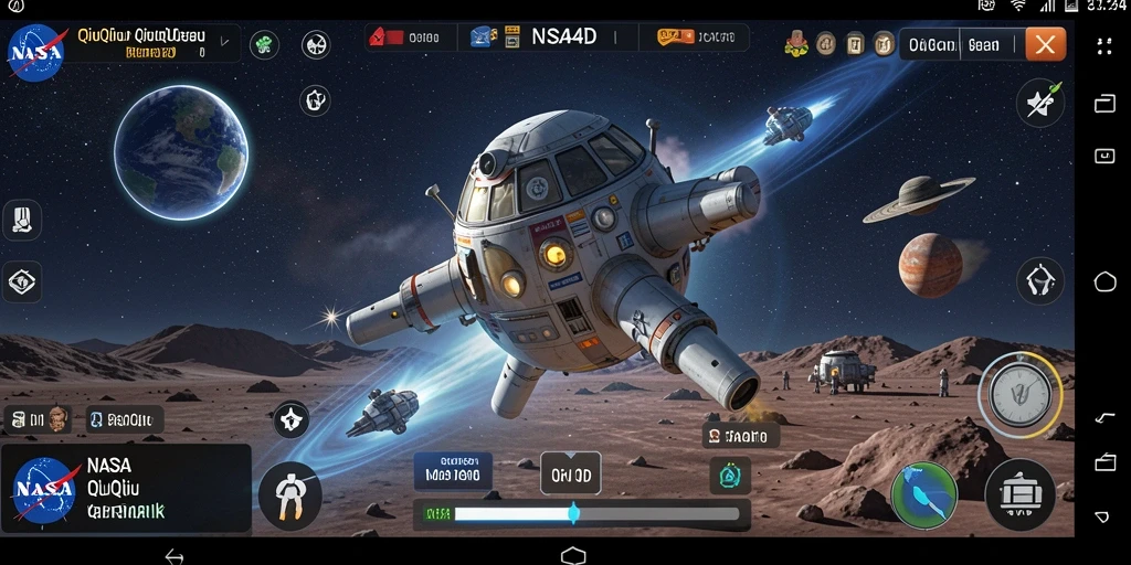 Tampilan gameplay seru dari NASA4D dalam permainan QiuQiu.