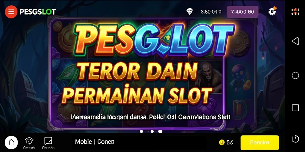 Tampilan menyeramkan dalam gameplay PESGSLOT yang intens.