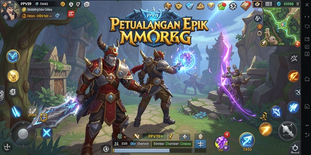 Gameplay menarik dalam dunia fantasi MMORPG PPV99.