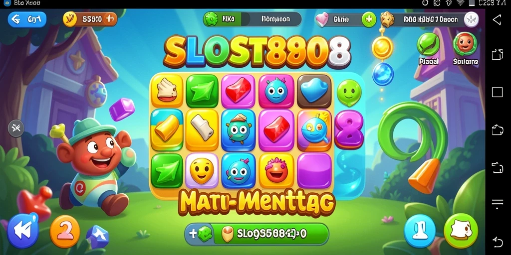 Tampilan menarik dari gameplay SLOST8808 dalam sesi Match-3.