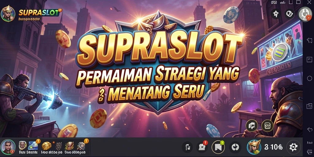 Tampilan menarik gameplay SUPRASLOT dengan elemen strategi.