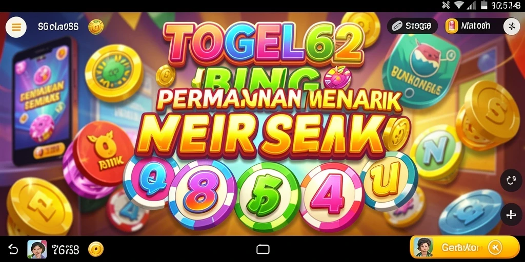 Tampilan gameplay TOGEL62 yang penuh warna dan interaktif.