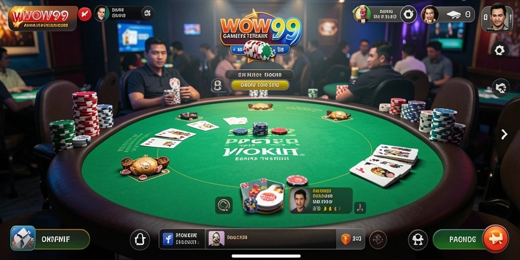 Tampilan gameplay WOW99 yang menegangkan dan penuh aksi Poker.